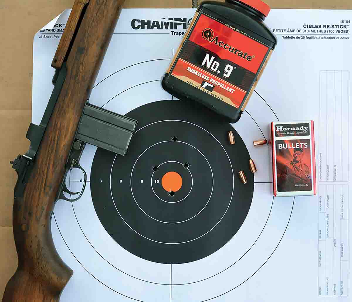 The M1 Carbine is not known for outstanding accuracy, but if the bore is in reasonable condition and the action is properly bedded within the stock, along with quality handloads, 3-inch groups at 100 yards are often possible.